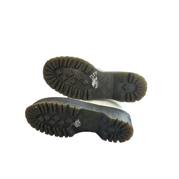 Dr. Martens AirWair Jadon Platform White Leather Lace Up Combat Boots Size 7 - Picture 5 of 9